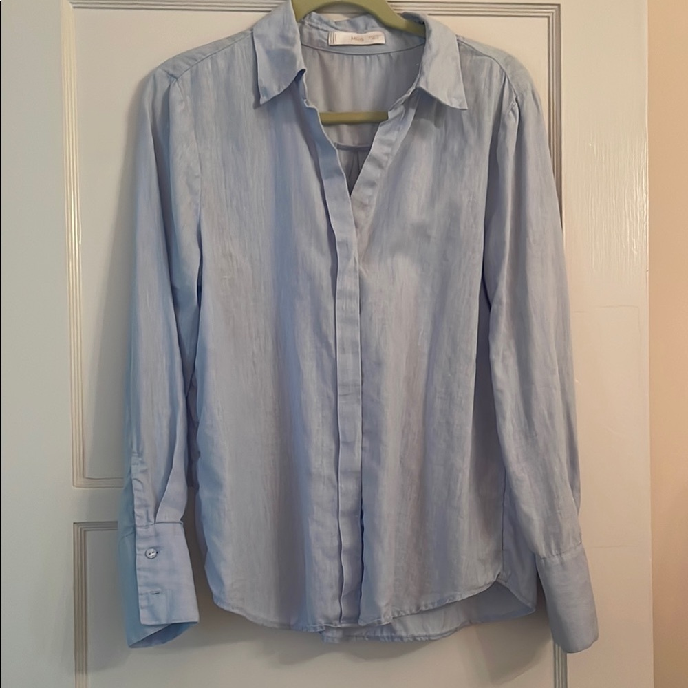 Light Blue linen Shirt